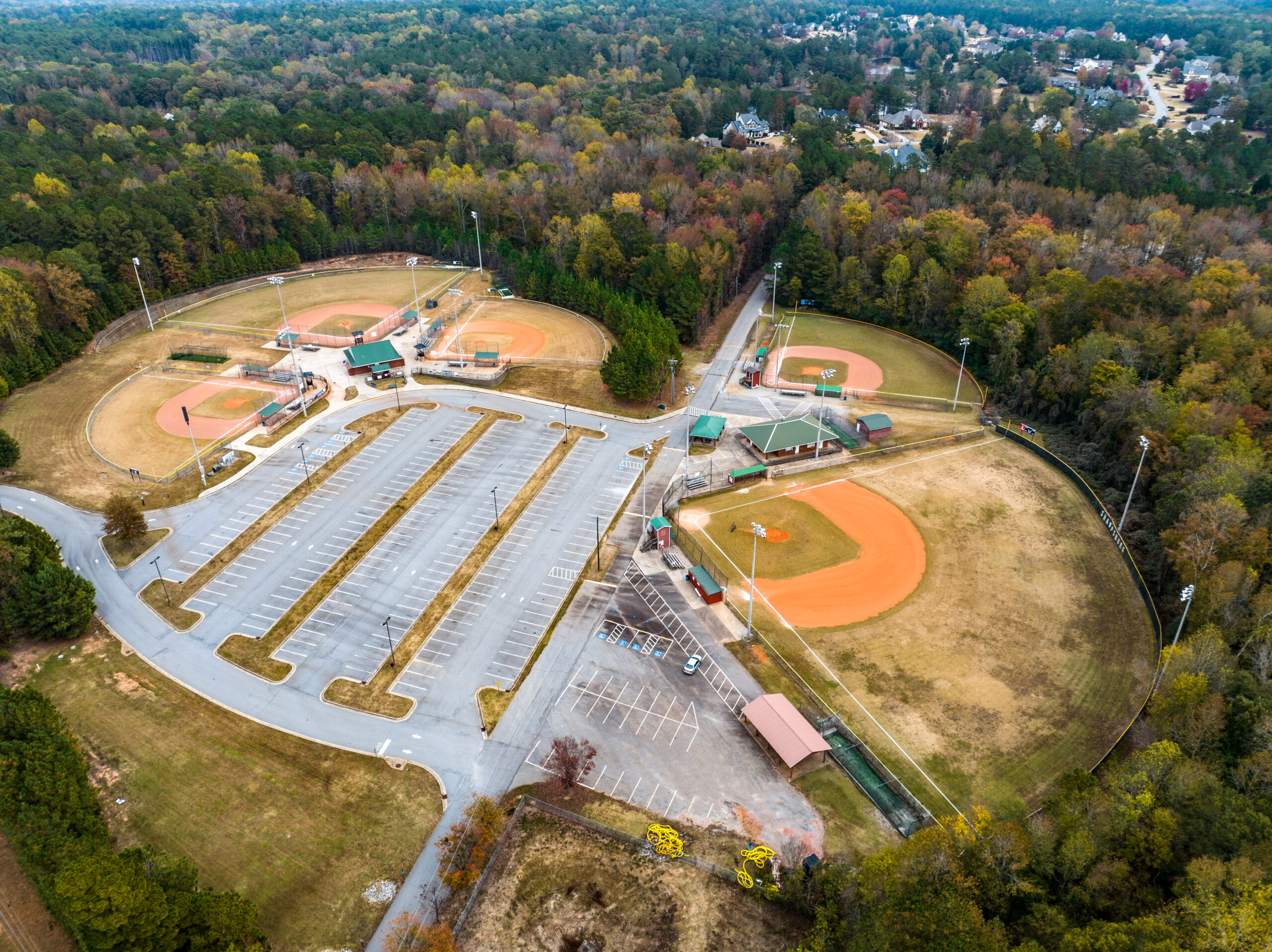 aerial view of Andrew Bailey ballpark