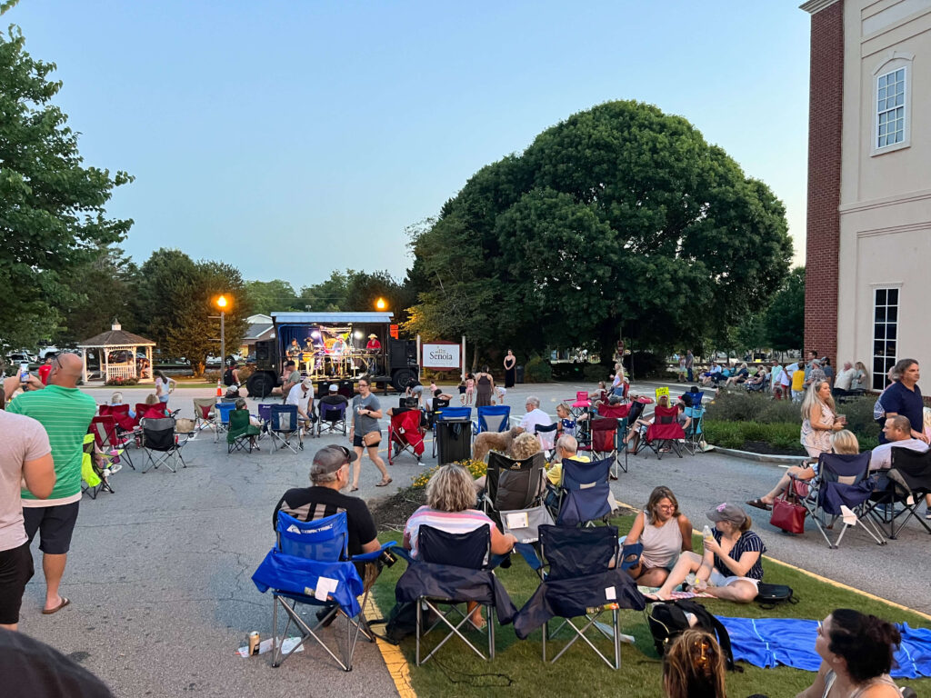 Friends and family gathered for Senoia Alive after Five event