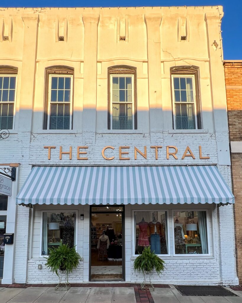 Historic building now local boutique name The Central