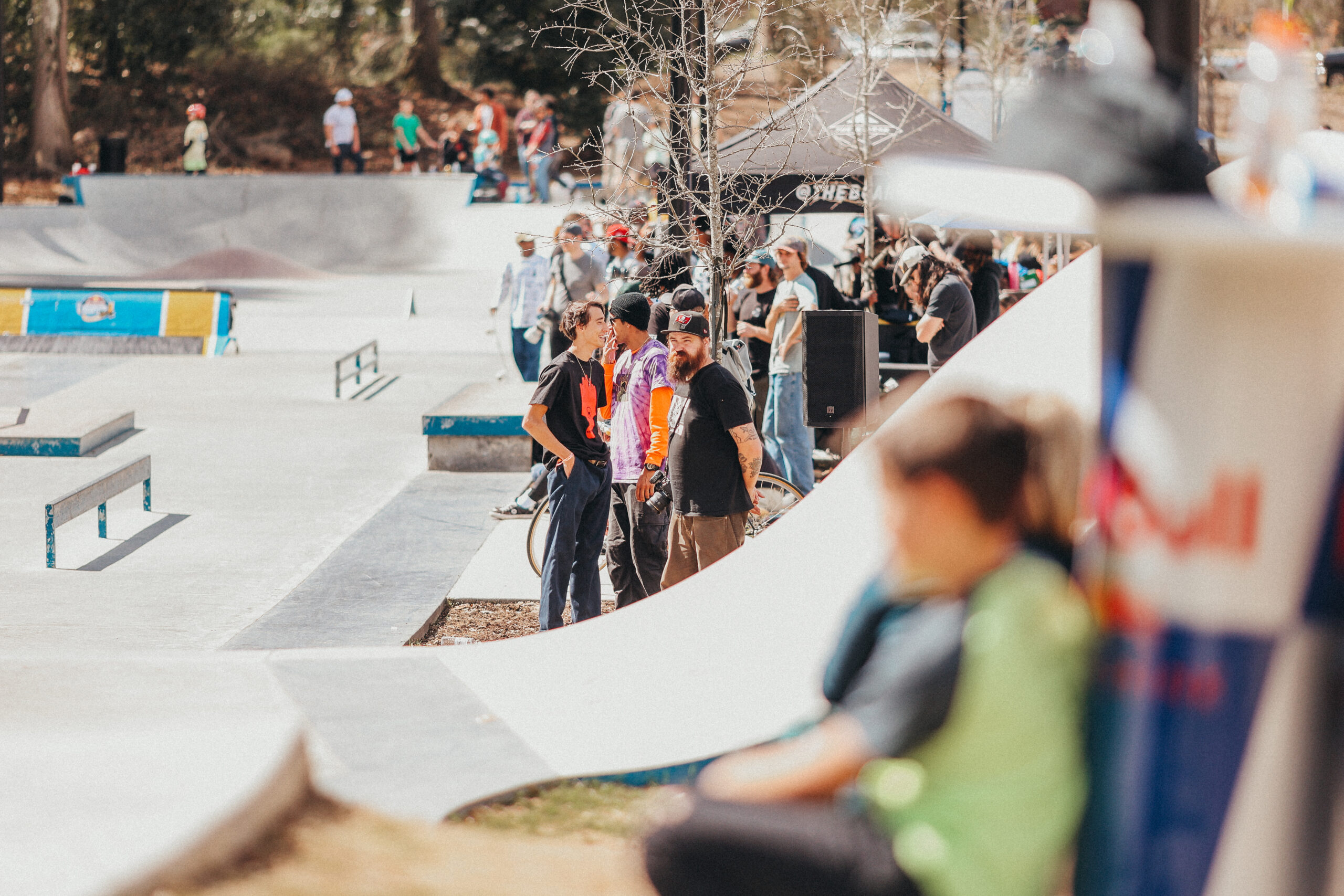 Shot of crowd at the Red Bull Boarding Pass at CJ Smith Park in Newnan, GA
