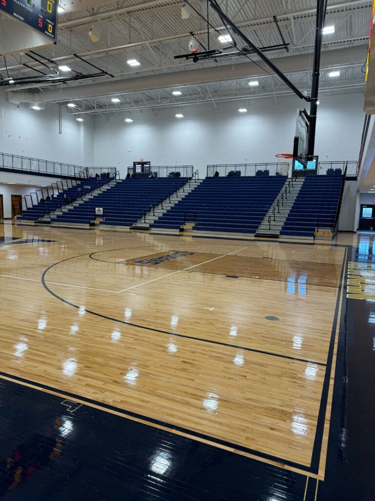 Inside of Newnan High School gymnasium