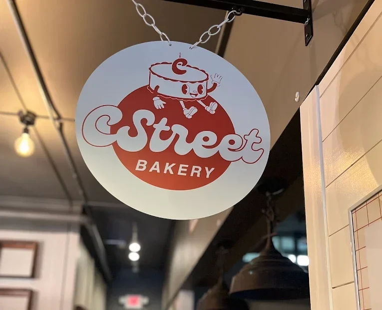 Bakery signage inside of Mess Hall on Main in Senoia, GA