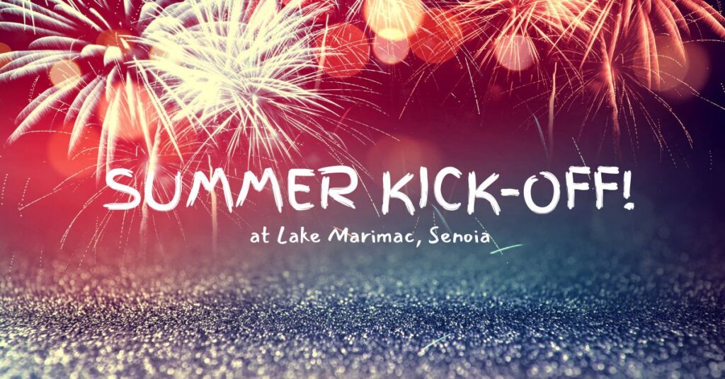 An announcement graphic for a summer kick-off event.